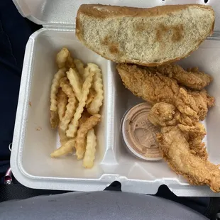 Bread fries and fingers