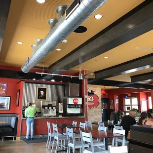 people eating in a restaurant