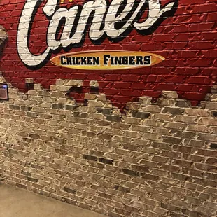 The water from Hurricane Harvey was at the S on Cane's