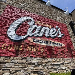 the side of a brick building