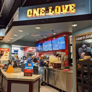 Welcoming set up inside