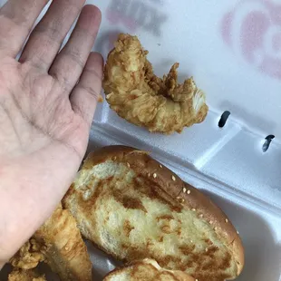I have extra small hands by the way. Pretty pitiful &quot;tender&quot;