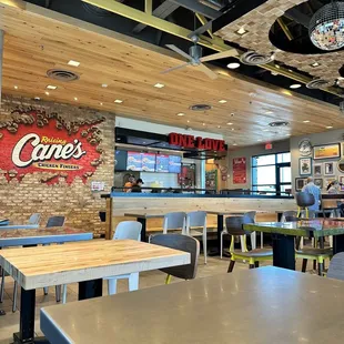 the inside of the restaurant