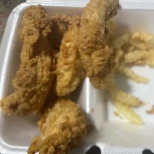 Chicken tenders. Looks good, no flavor.