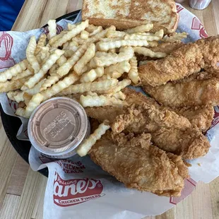 6 piece extra fries with no coleslaw