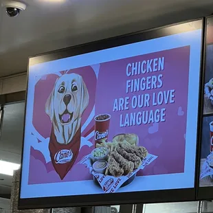 Valentine&apos;s themed Menu