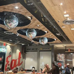 Interior of restaurant