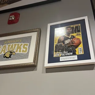 Knight HS Frame beside Paul George frame