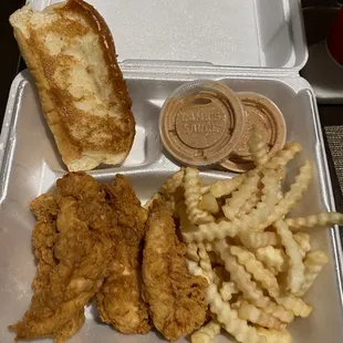 The box combo with extra sauce