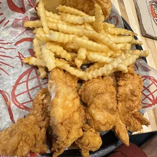 6 piece tender basket.