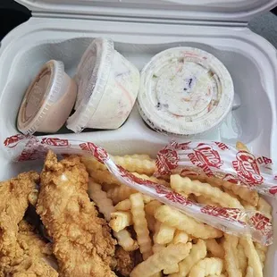 Box combo with double slaw