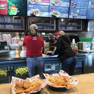 two women at the counter