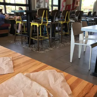 a restaurant with tables and chairs