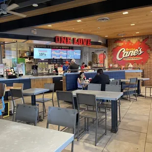 Dining area and counter