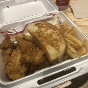 Four chicken tenders