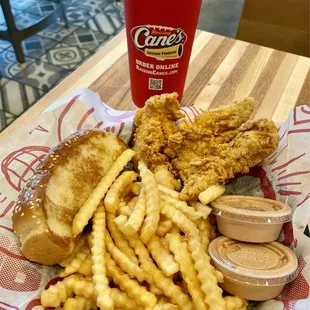 3 Tender Meal with 1 extra sauce - Good and fresh but small tenders.