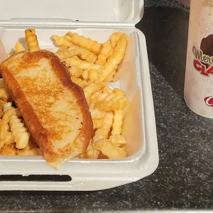 The Box combo with Orange soda