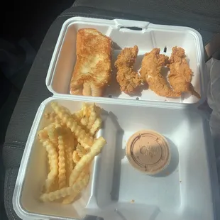 Drive thru: Chicken tenders are now chicken nuggets and half empty fry slot.