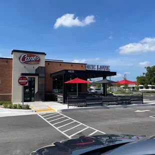 From the front parking lot next to East Bay