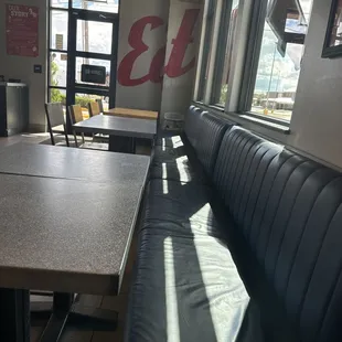 Some of the seating areas