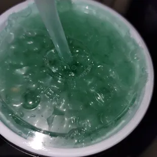 Green lemonade for St. Paddys day!