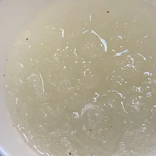 Weird dots floating in drink.