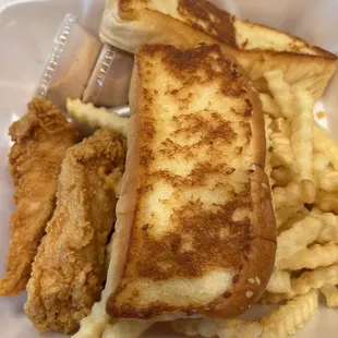 Chicken tenders extra toast