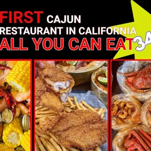 the first cajun restaurant in california all you can eat