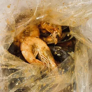 Raisin Cajun Shrimp and Mussels