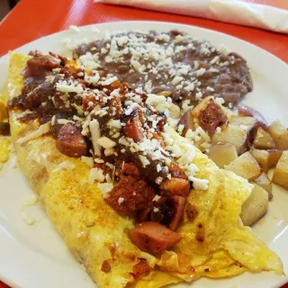 Mama's Chile con Huevo Breakfast Plate
