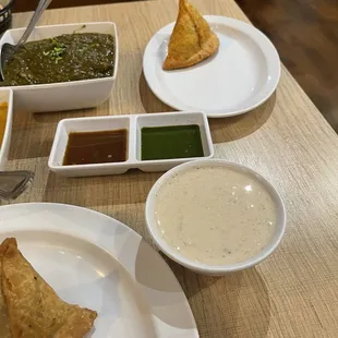 Samosa and Raita