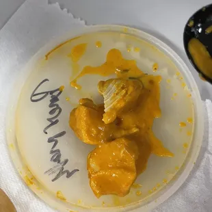 a plate of food on a table