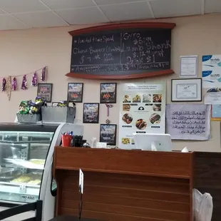 Main counter and dessert display