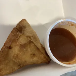 One piece of Samosa $2