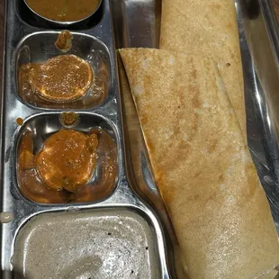 Our dosa was sublime! (Recommend the one with paneer)