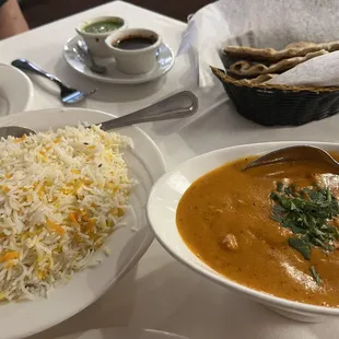 4. Murgh Tikka Masala 2. Naan 6. Extra Large Rice