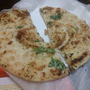 The garlic naan bread