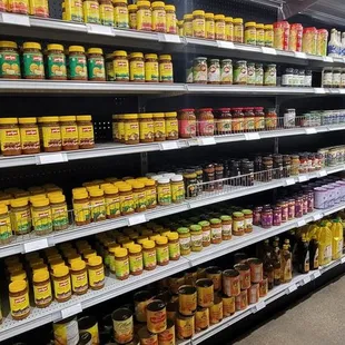 Lots of choices for pickles.