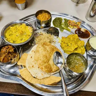 Rajdhani Thali - Daal Baati Churma Gujarati Khichdi