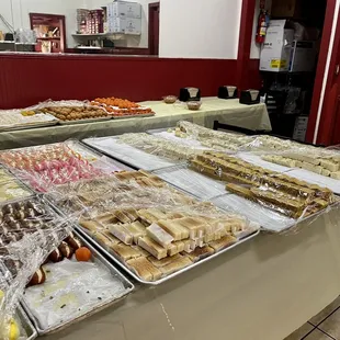 a variety of pastries