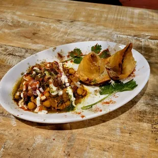 "Samosa Chaat" by Award Winning Chef Rajesh
