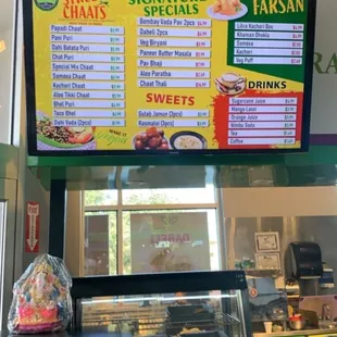 menus and prices