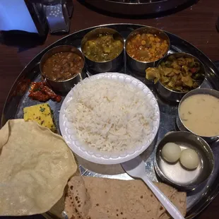 Gujarati thali!! Loved their food. My new favorite place