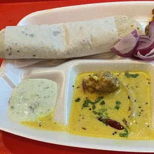 Mini Gujarati Thali with undhiyu and roti