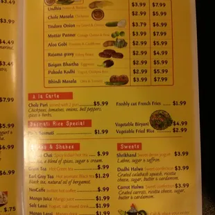 Menu 3rd Page