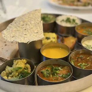Rajwadi Silver Thali