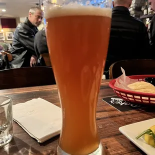 Blood Orange Beer from a local brewery. Perfect compliment to our meal. Definitely wish I could get this locally.