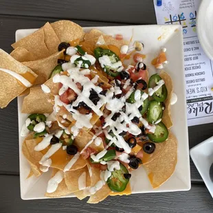The Knelly Nachos, no meat. Love those fresh jalapeños.