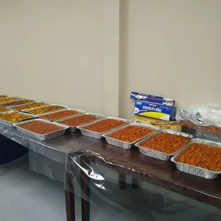 Catering for a party of 600plus guests (partial)