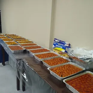Catering for a party of 600plus guests (partial)